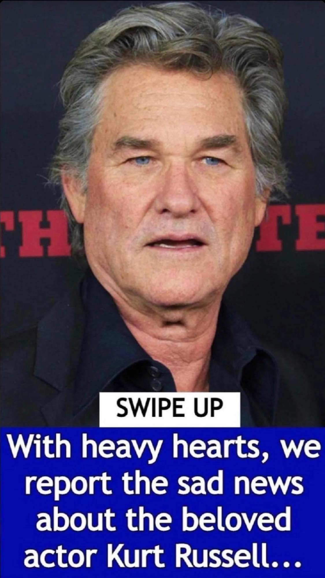 Kurt Russell to go under the knife following an “unforeseen medical ...