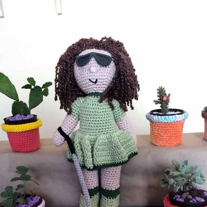 Grandfather With Vitiligo Crochets Dolls To Make Children With This Condition Feel Better