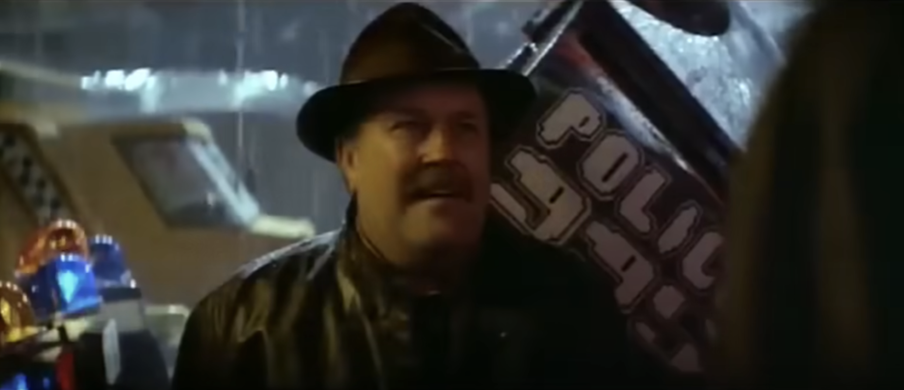 Emmet Walsh in "Blade Runner," circa 1982. | Source: YouTube/Rotten Tomatoes Classic Trailers