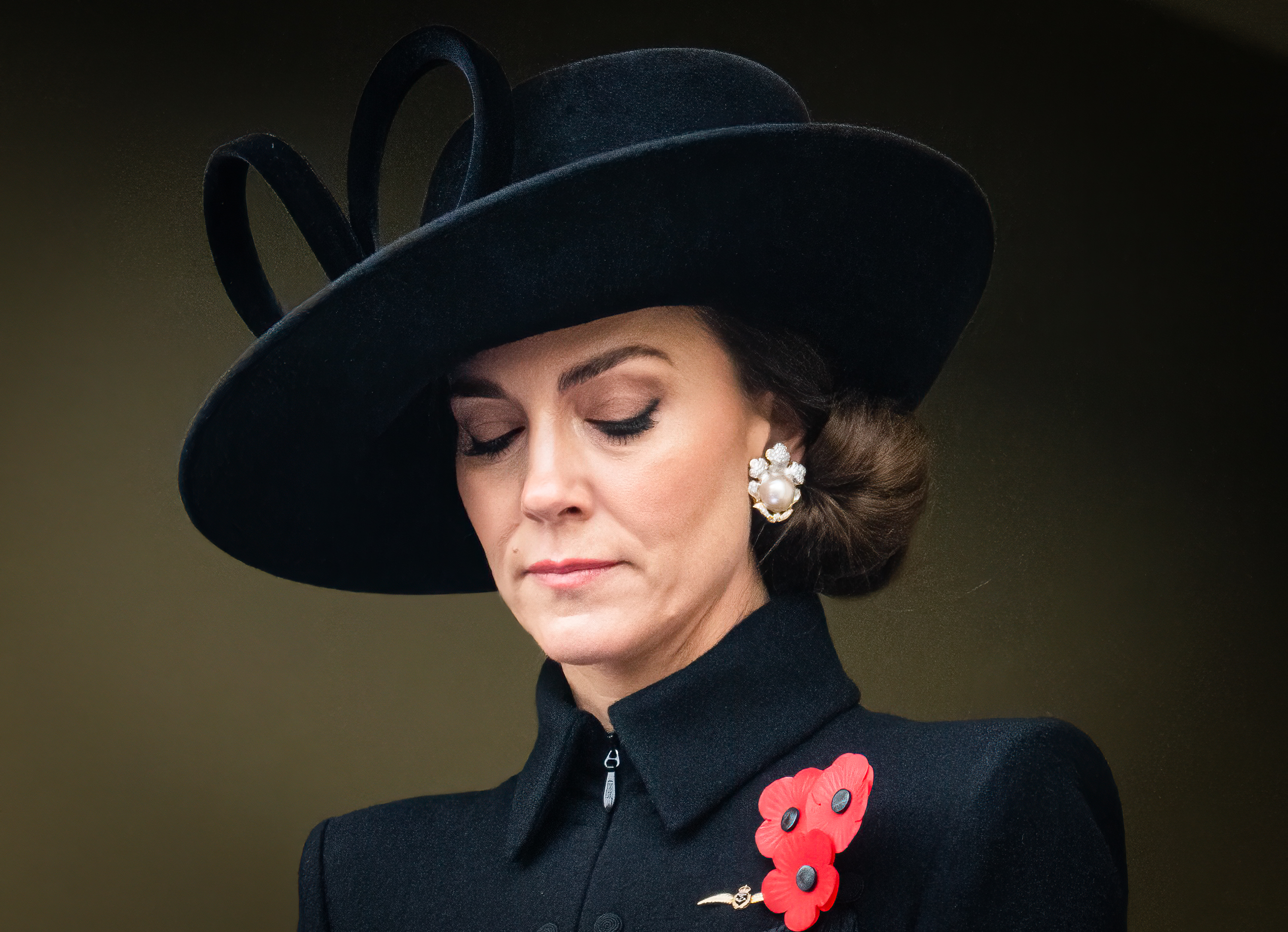 Princess Catherine at the National Service of Remembrance at The Cenotaph on November 12, 2023 in London, England | Source: Getty Images